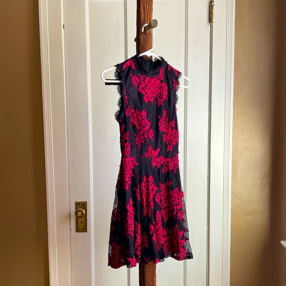 City Studio Black and Red Dress